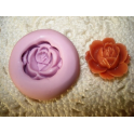 Stampino in silicone per fimo" "ROSA APERTA (2)"circa 2cm