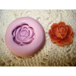 Stampino in silicone per fimo" "ROSA APERTA (2)"circa 2cm