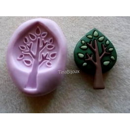 Stampino in silicone per fimo " L'ALBERO "circa 3,8cm