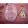 Stampino in silicone per Fimo "Pupazzo DI NEVE FROZEN"circa 3,4cm