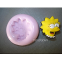 Stampino in silicone per Fimo "LISA SIMPSON FACCINA"circa 2,1cm