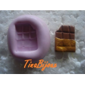 Stampino in silicone per fimo"CIOCCOLATA INCARTATA CON MORSO"27mm