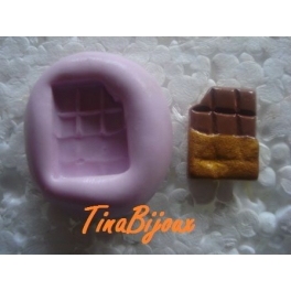 Stampino in silicone per fimo"CIOCCOLATA INCARTATA CON MORSO"27mm