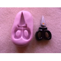 Stampino in silicone per fimo "FORBICE per CUCITO" 3,4cm