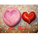 STAMPINO SILICONE " CUORE MATTO (2)" PER Fimo Pasta Di zucchero 2,6cm