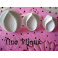 SET 3PZ.STAMPI ESPULSIONE "FOGLIA" FIMO E PASTA DI ZUCCHERO