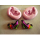 N.2 STAMPINi IN SILICONE " SCARPE DA STREGA HALLOWEEN SHOP" PER FIMO PASTA DI ZUCCHERO ALTRO