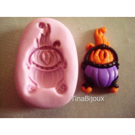 STAMPINO IN SILICONE" FUOCO VIVO DA STREGA HALLOWEEN SHOP" PER FIMO PASTA DI ZUCCHERO ALTRO