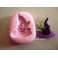 STAMPINO IN SILICONE " CAPPELLO da STREGA HALLOWEEN SHOP" PER FIMO PASTA DI ZUCCHERO ALTRO