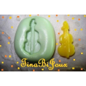 Stampino in silicone per fimo" IL VIOLINO"