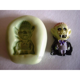 STAMPINO SILICONE MOLD "DRACULA HORROR"HALLOWEEN PER FIMO/PASTA DI ZUCCHERO