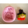 STAMPINO SILICONE"STREGA PEPPA HALLOWEEN"PER FIMO PASTA DI ZUCCHERO