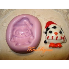 Stampino iSn silicone per fimo" PINGUINO TENERELLO"