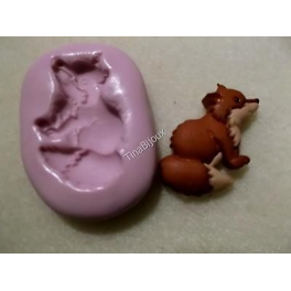 Stampino in silicone per fimo" LA VOLPE LINA"