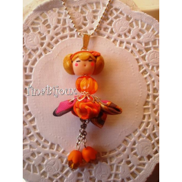 COLLANA in FIMO "BAMBOLINA COD.1" PEZZO UNICO 