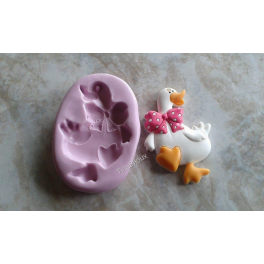 Stampino MAXI in silicone per fimo" LA PAPERA GIULIA"