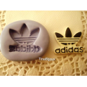 STAMPINO IN SILICONE "LOGO ADIDAS"PER FIMO PASTA DI ZUCCHERO ALTRO