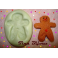 STAMPINO SILICONE "BISCOTTO kawai GINGER MARZAPANE" 3,3cm FIMO PASTA DI ZUCCHERO