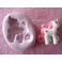 Stampino in silicone per fimo" LITTEL PONY UNICORNO"