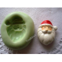 STAMPINO SILICONE "BABBO NATALE FACCINA ( 2)" per FIMO PASTA DI ZUCCHERO