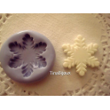 STAMPINO SILICONE "FIOCCO DI NEVE cod.2" per FIMO PASTA DI ZUCCHERO da 3cm