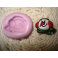 STAMPINO SILICONE " PUPAZZO DI NEVE con CUFFIE ROSSE"da circa 2cm PER FIMO e PASTE MODELLABILI