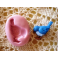 STAMPINO SILICONE "UCCELLINO BLU"per FIMO GESSO PASTA di Zucchero da 2,4cm