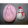 STAMPINO SILICONE MOLD" PUPAZZO DI NEVE " 3cm"PER FIMO/PASTA DI ZUCCHERO