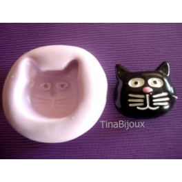 STAMPO SILICONE "GATTO BIRICHINO"PER FIMO/PASTA DI ZUCCHERO 2,4cm