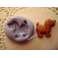 STAMPINO SILICONE "CANE CAGNOLINO (COD.A)"per FIMO GESSO PASTA di Zucchero da 2,6cm