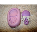 Stampino in silicone per fimo" CAVALLO A DONDOLO (1)"