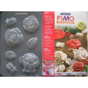 STAMPO IN plastica flessibile " ROSE"PER GESSO FIMO BOMBONIERE SEGNAPOSTO