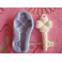 STAMPINO IN SILICONE" BIMBO NEONATO"4,6cm per FIMO GESSO PASTA DI ZUCCHERO