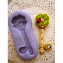 STAMPINO IN SILICONE" BIMBO NEONATO"4,6cm per FIMO GESSO PASTA DI ZUCCHERO