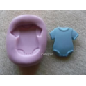 Stampino in silicone per fimo" CAVALLO A DONDOLO (1)"