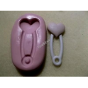 Stampino in silicone per fimo" CAVALLO A DONDOLO (1)"