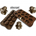 STAMPO in SILICONE "CHOCO ANGELS - SILIKOMART PER GESSO E CIOCCOLATA