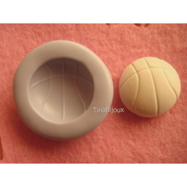 STAMPO/stampino SILICONE "PALLA DA BASKET" da 2,5cm PER FIMO GESSO PASTA DI ZUCCHERO