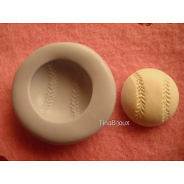 STAMPO/STAMPINO in SILICONE "PALLA DA baseball" da 2,4cm PER FIMO GESSO PASTA DI ZUCCHERO