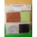 KIT MINI STAMPO TIMBRO IN SILICONE "ALFABETO"+ ACCESSORI SCRAPBOOKING/ BIGLIETTI