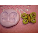 STAMPO in silicone " FARFALLA MAXI" 4cm FIMO GESSO BOMBONIERA ALTRO