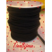 1Mt FETTUCCIA Lycra ELASTICA TUBOLARE Cucita NERO 6MM CIRCA