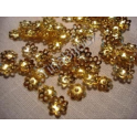 N.125 COPPETTE COPRIPERLE FIORE COLOR GOLD 8mm