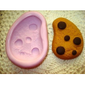 Stampino in silicone per fimo" BISCOTTO GOCCE CIOCCOLATO cod.8