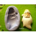 STAMPINO SILICONE "STELLA DI NATALE MAXI" 4,8cm per FIMO PASTA DI ZUCCHERO