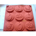 STAMPO IN SILICONE Silkomart "MY CHRISTMAS COOKIES " PER GESSO, DOLCI ALTRO SEGNAPOSTO