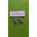 N.8 PZ CHARMS/CIONDOLI "FATA FATINA TRILLY " ARG.TIBETANO 25mm