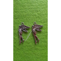 N.2 Charms Ciondolo"ANGELO" da 3,8cm ARGENTO TIBETANO ANTICARO