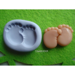 STAMPINO IN SILICONE" BIMBO NEONATO"4,6cm per FIMO GESSO PASTA DI ZUCCHERO