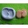 STAMPINO SILICONE "PIEDe PIEDINI UNITI semplici "per FIMO/ GESSO/BOMBONIERA SEGNAPOSTO